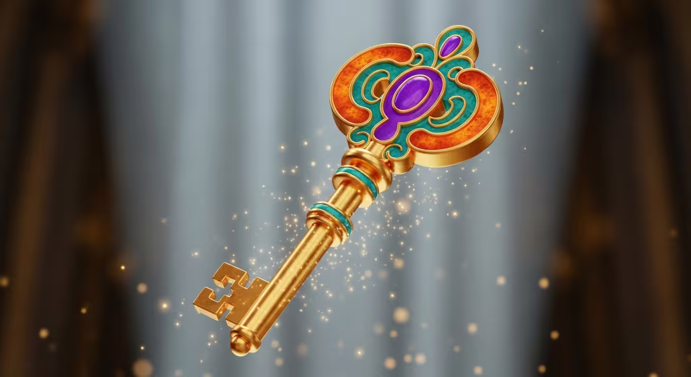 Offenes Glossarbuch mit Online-Casino-Terminologie und Symbolen